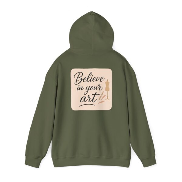 Hooded Sweatshirt - Believe in Your Art Design - Image 35