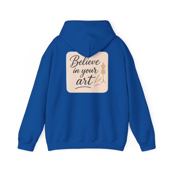 Hooded Sweatshirt - Believe in Your Art Design - Image 67
