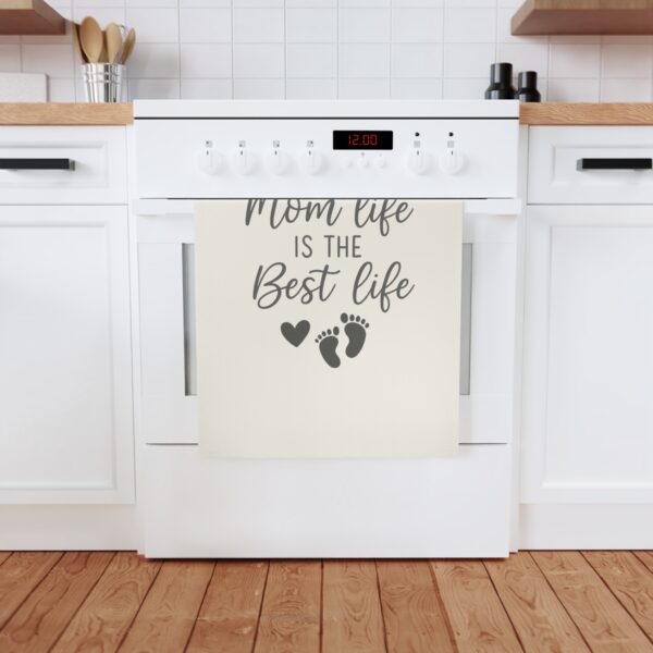 Mom Life Cotton Tea Towel - Ideal Kitchen Gift for Mothers, Loving Home Decor, Baby Showers - Image 4