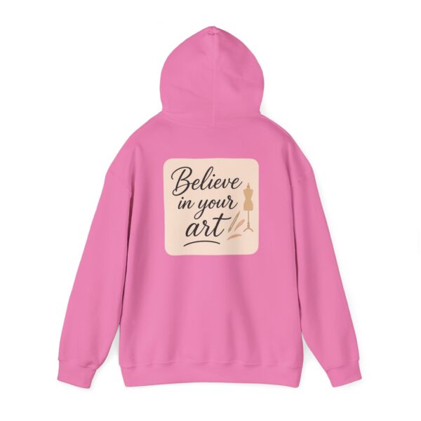 Hooded Sweatshirt - Believe in Your Art Design - Image 75