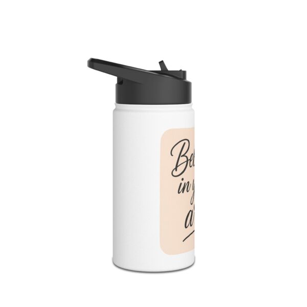 Motivational Stainless Steel Water Bottle - "Believe in Your Art" - Image 3